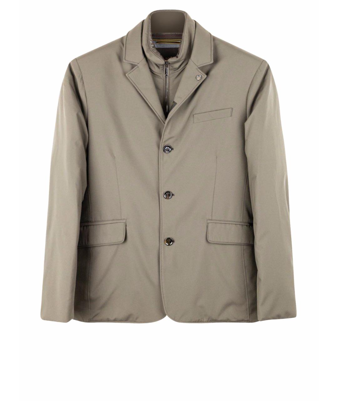 MOORER Коричневая полиэстеровая куртка, фото 1