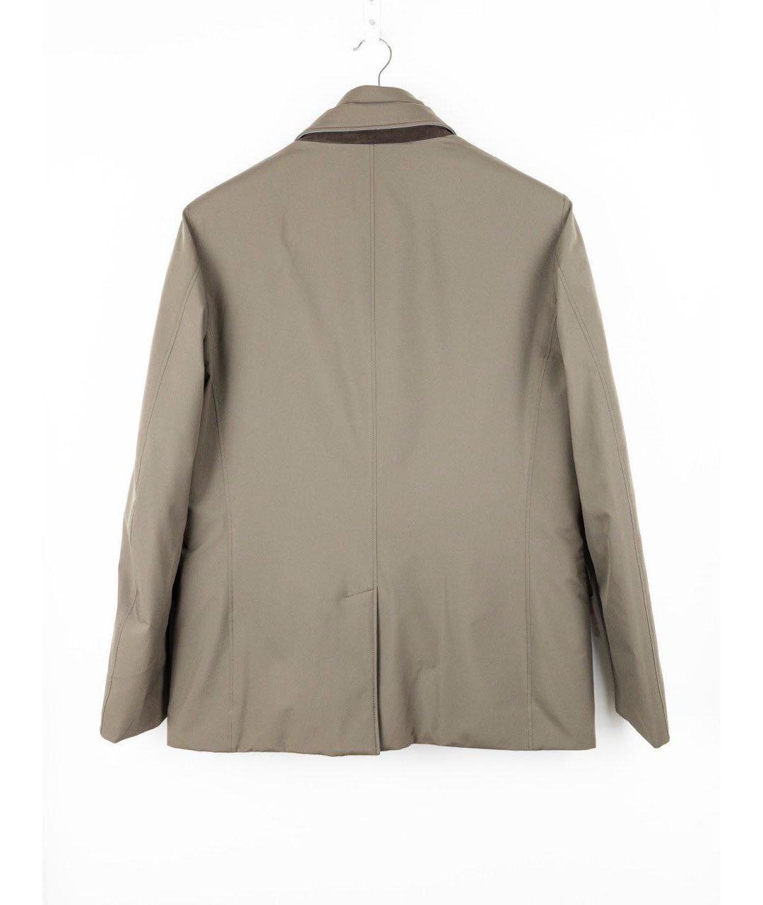 MOORER Коричневая полиэстеровая куртка, фото 2