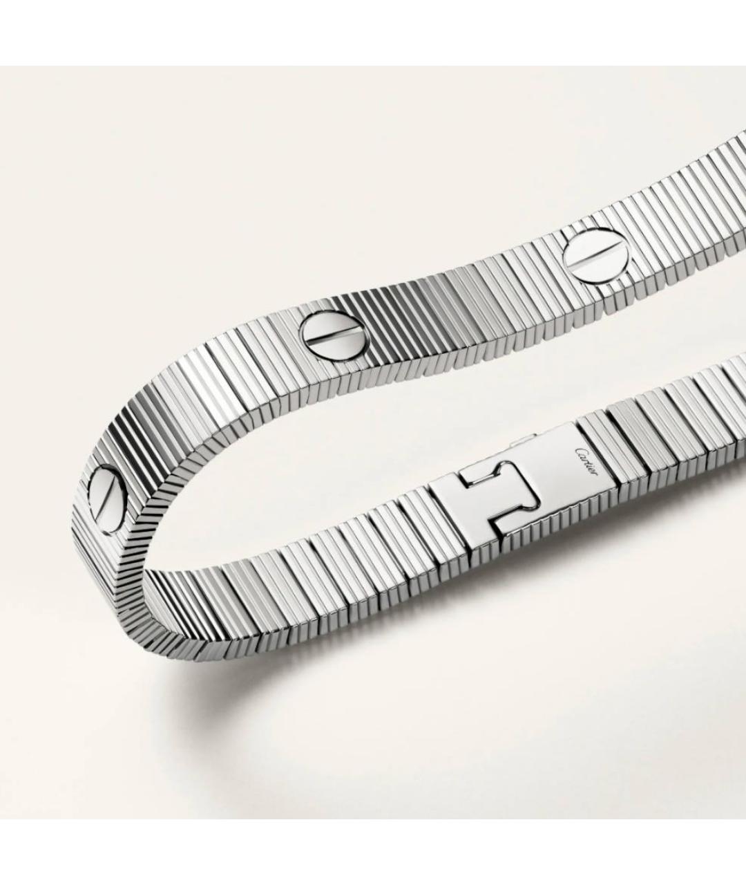 CARTIER Серебрянный браслет из белого золота, фото 2