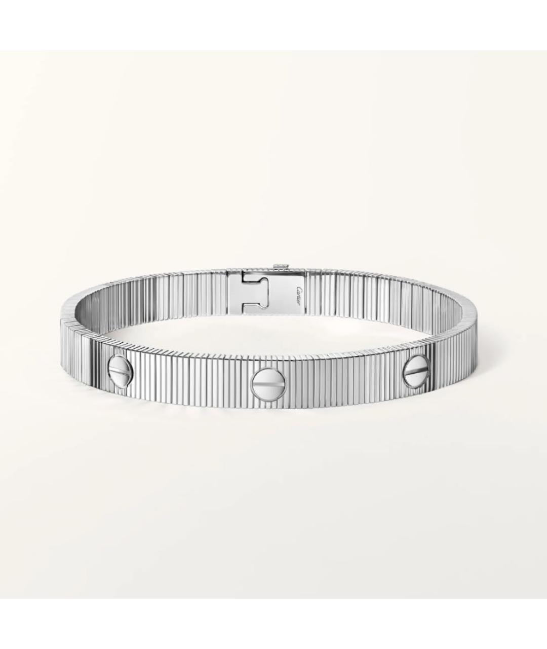 CARTIER Серебрянный браслет из белого золота, фото 8