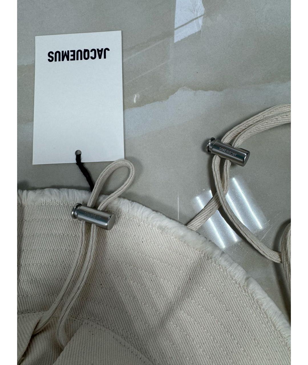 JACQUEMUS Белая хлопковая панама, фото 4