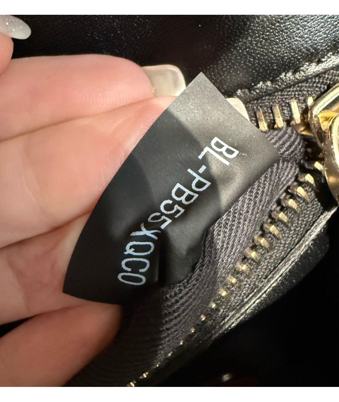 VALENTINO Черная кожаная сумка через плечо, фото 8