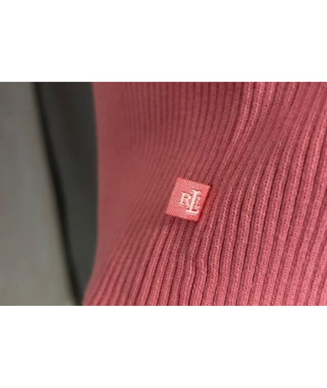 RALPH LAUREN Розовая хлопковая майка, фото 5