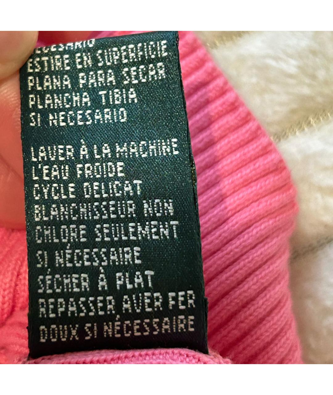 RALPH LAUREN Розовая хлопковая майка, фото 7