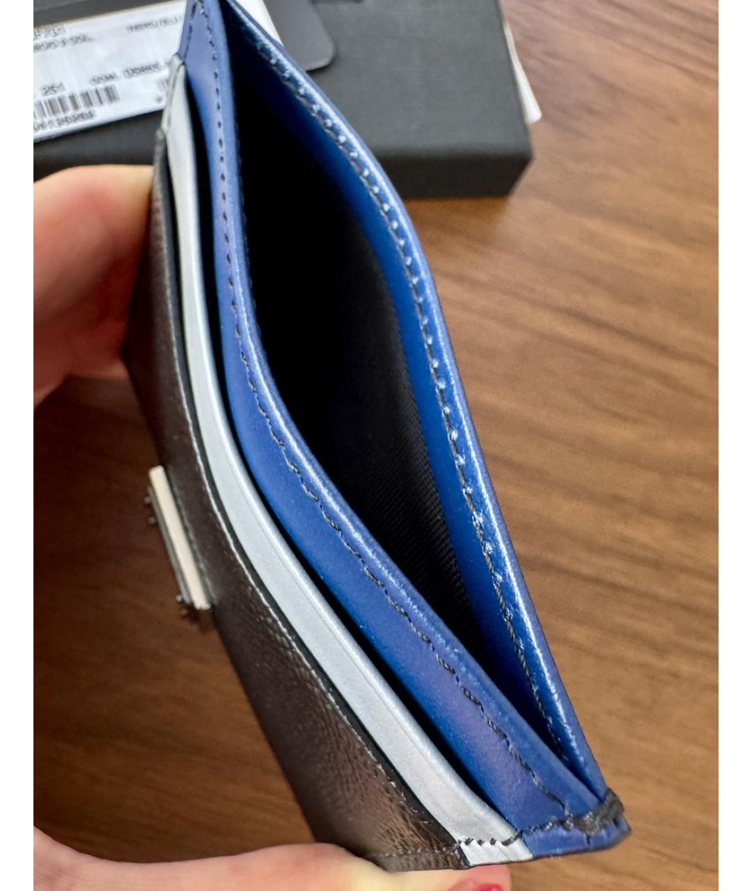 DOLCE&GABBANA Черный кожаный кардхолдер, фото 3