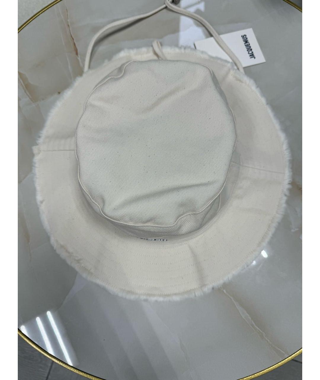 JACQUEMUS Белая хлопковая панама, фото 8