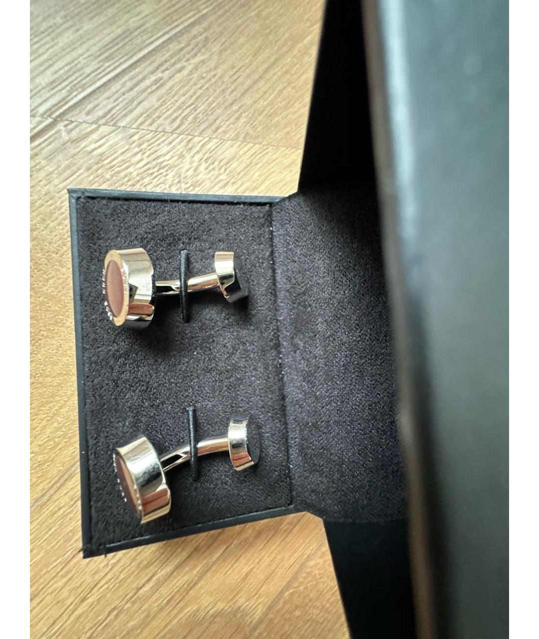 HUGO BOSS Коричневые керамические запонки, фото 2