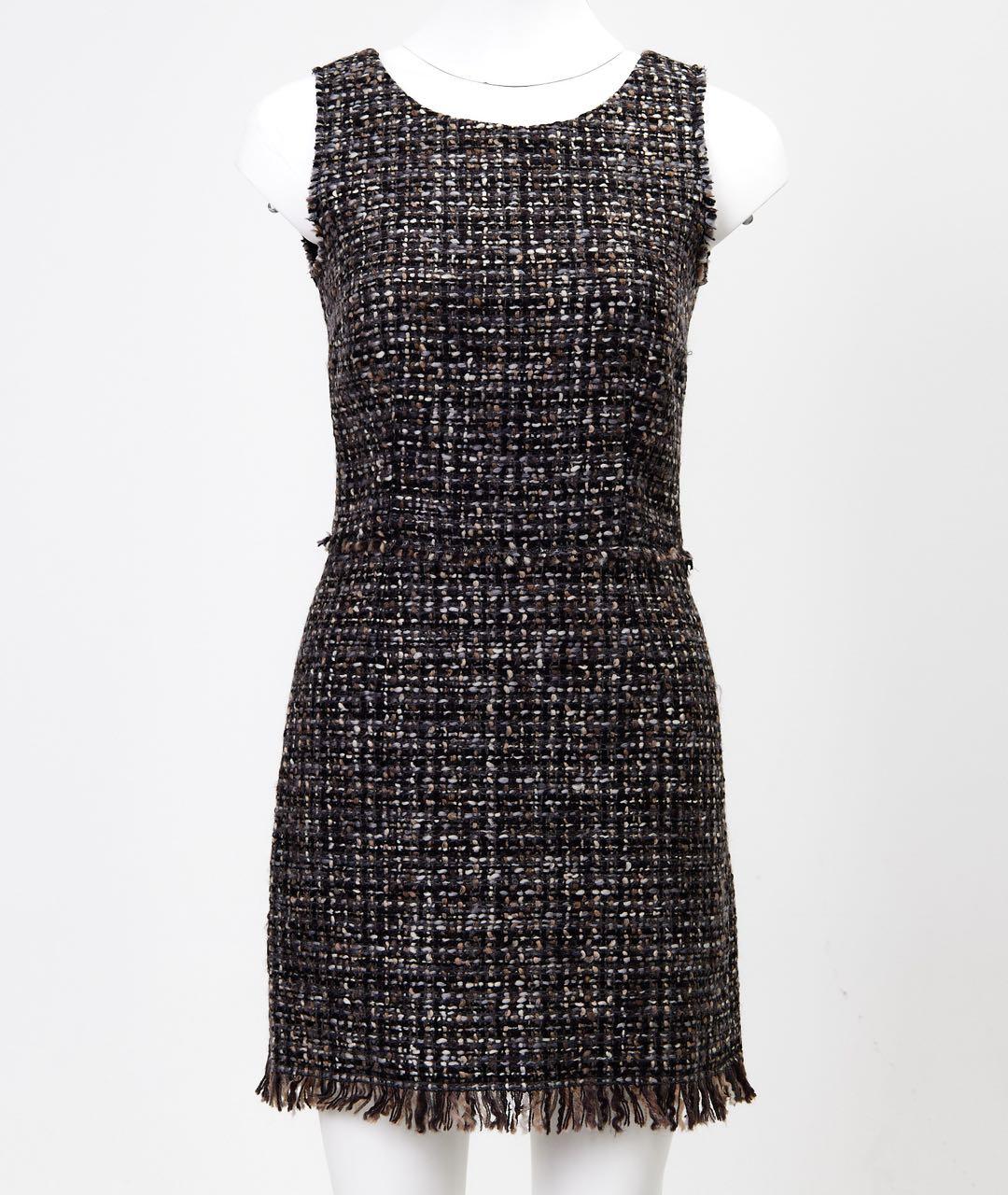 DOLCE&GABBANA Серое шерстяное повседневное платье, фото 5