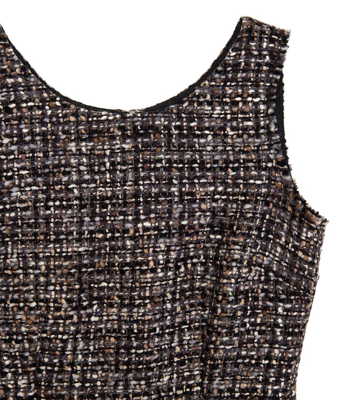 DOLCE&GABBANA Серое шерстяное повседневное платье, фото 3