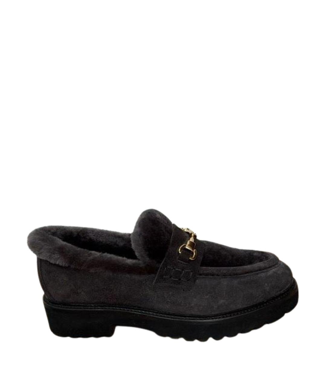 DOUCAL'S Серые замшевые лоферы, фото 1