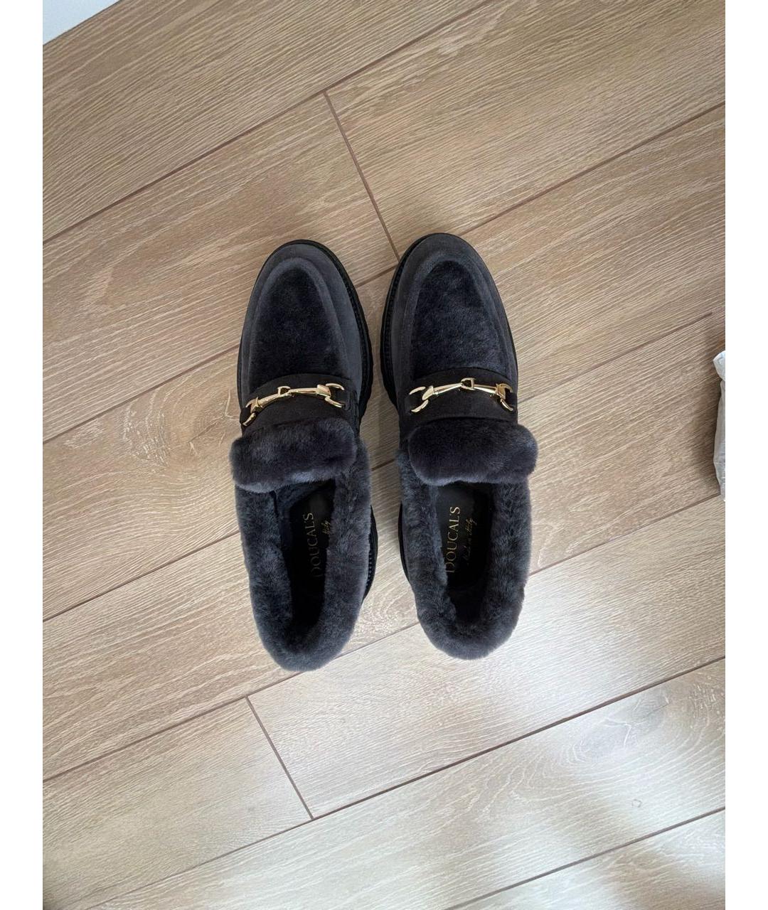 DOUCAL'S Серые замшевые лоферы, фото 3