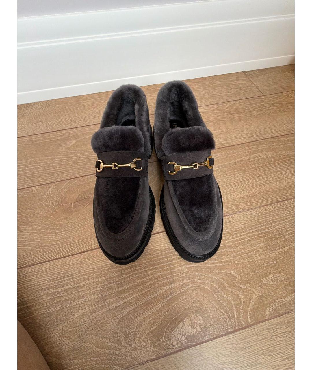 DOUCAL'S Серые замшевые лоферы, фото 2