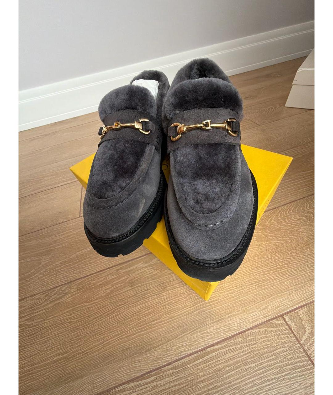 DOUCAL'S Серые замшевые лоферы, фото 7