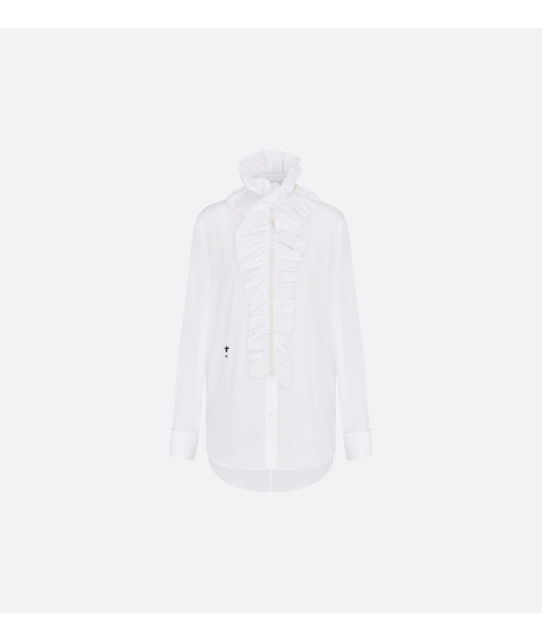 CHRISTIAN DIOR Белая хлопковая рубашка, фото 9