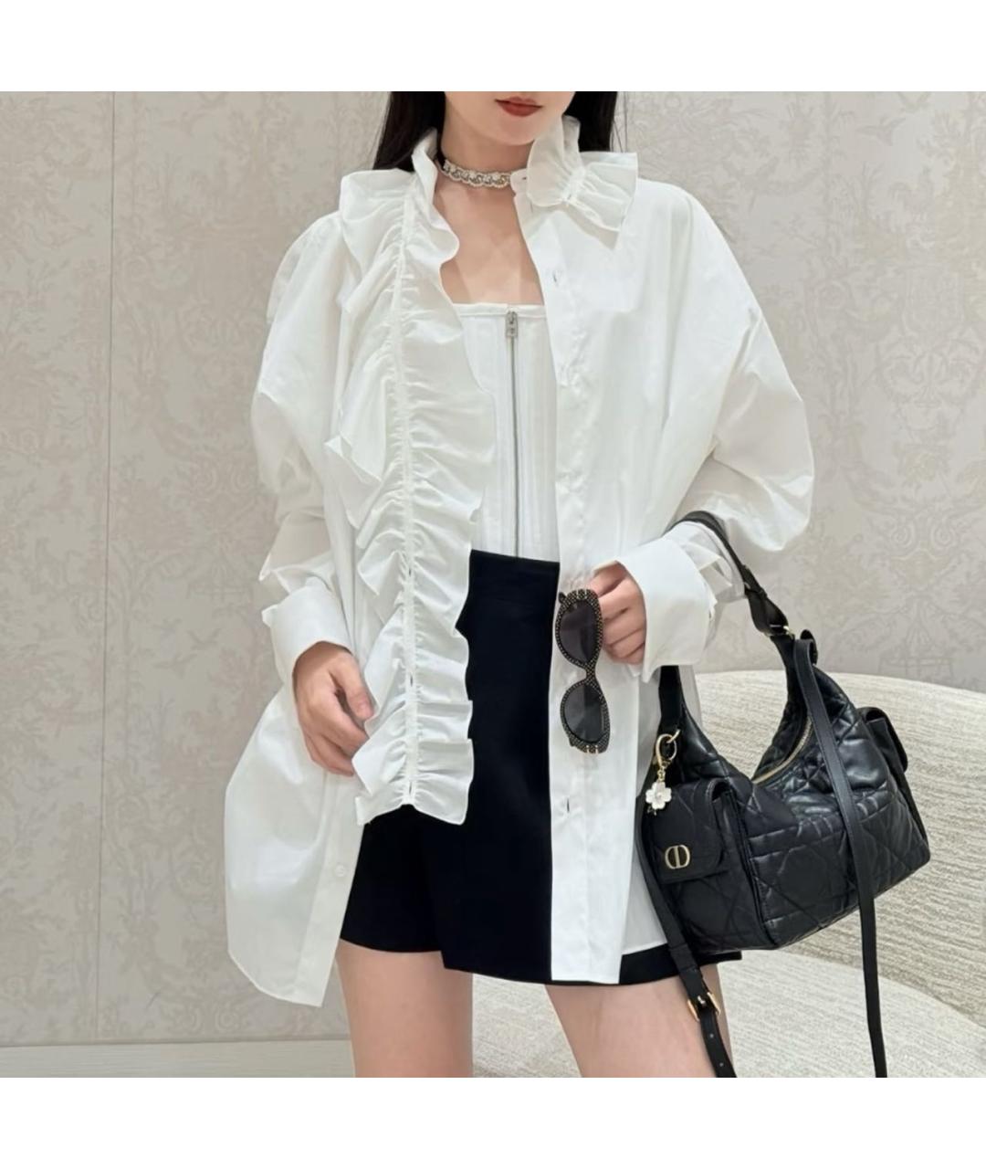 CHRISTIAN DIOR Белая хлопковая рубашка, фото 7