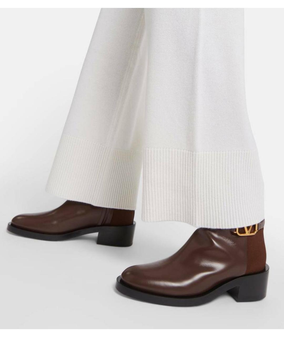 VALENTINO Коричневые кожаные ботинки, фото 6
