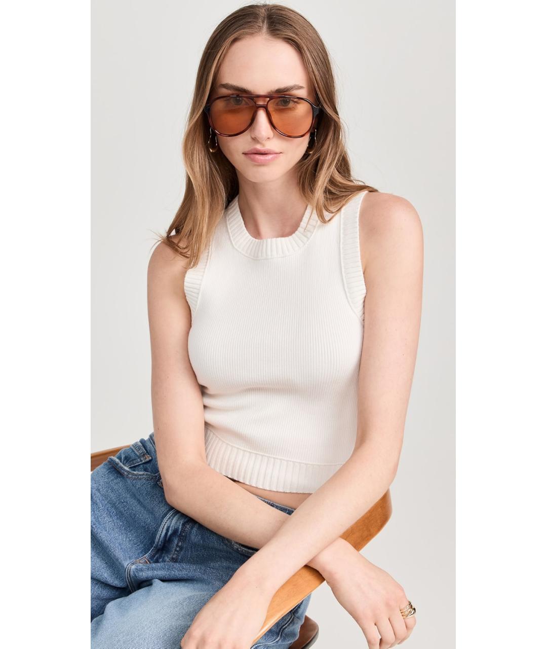 LE SPECS Коричневые пластиковые солнцезащитные очки, фото 8