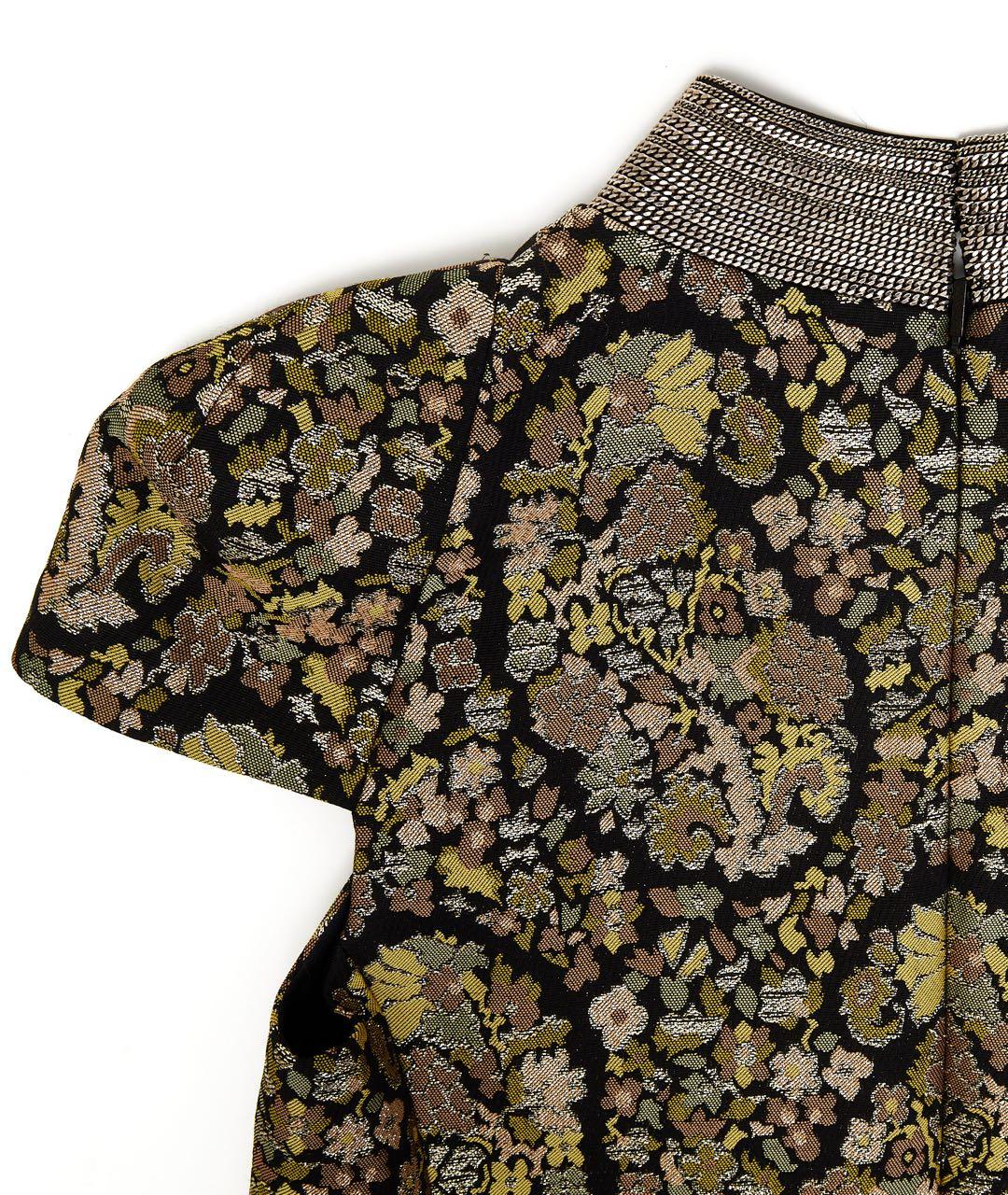 SAINT LAURENT Золотое полиэстеровое вечернее платье, фото 4