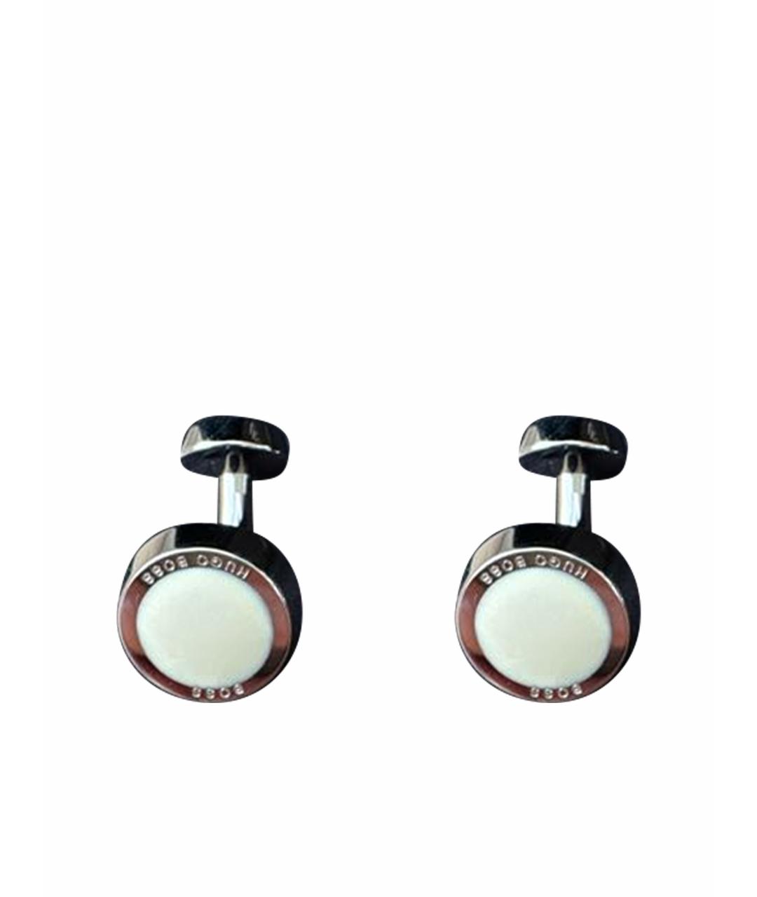 HUGO BOSS Бежевые керамические запонки, фото 1