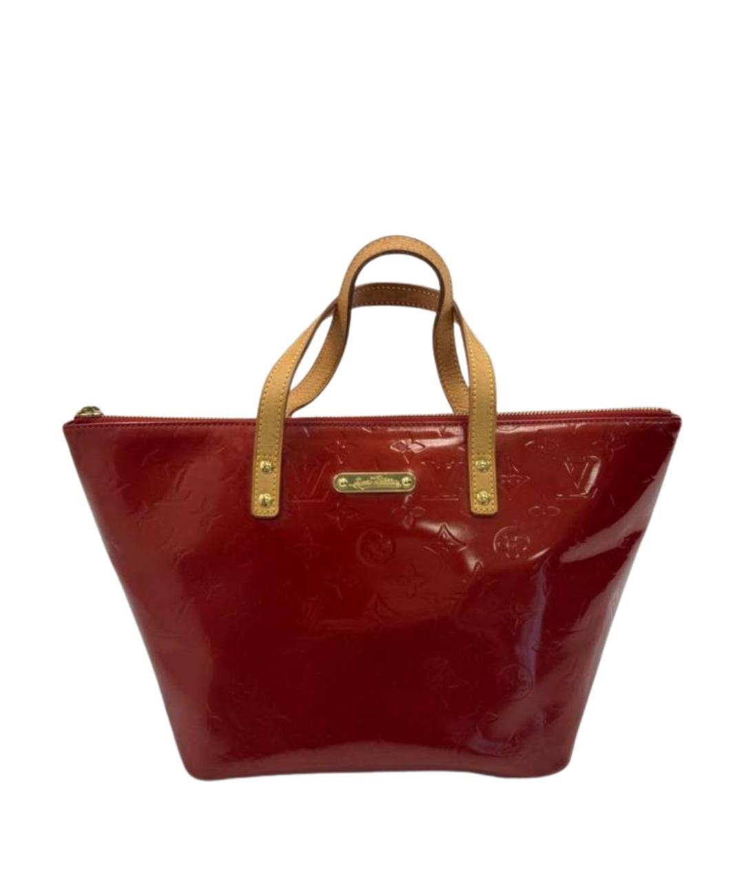LOUIS VUITTON Красная сумка с короткими ручками из лакированной кожи, фото 1