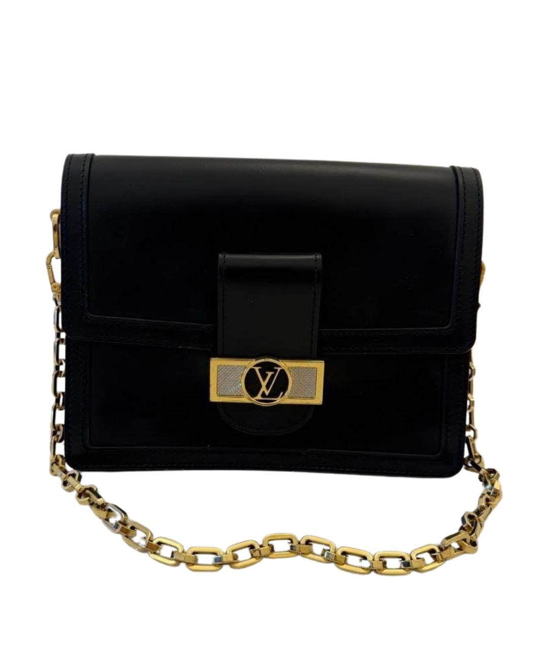 LOUIS VUITTON Черная кожаная сумка через плечо, фото 1