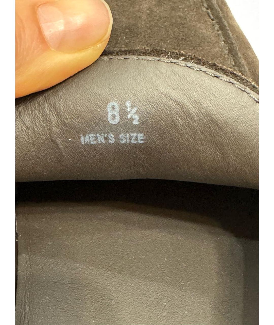 TOD'S Коричневые замшевые лоферы, фото 7