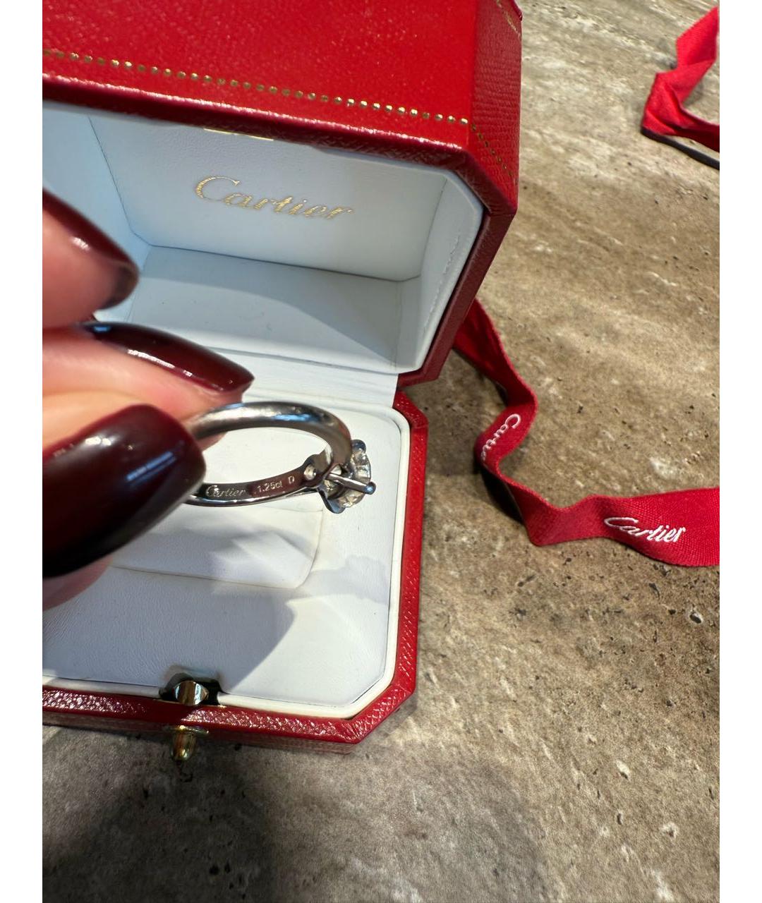 CARTIER Серебряное кольцо из белого золота, фото 5