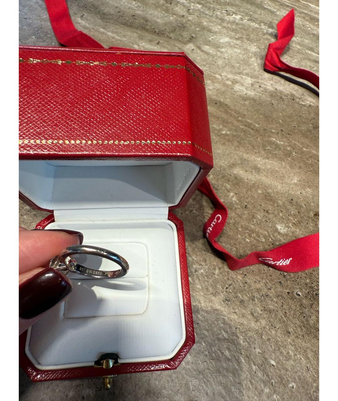 CARTIER Серебряное кольцо из белого золота, фото 4