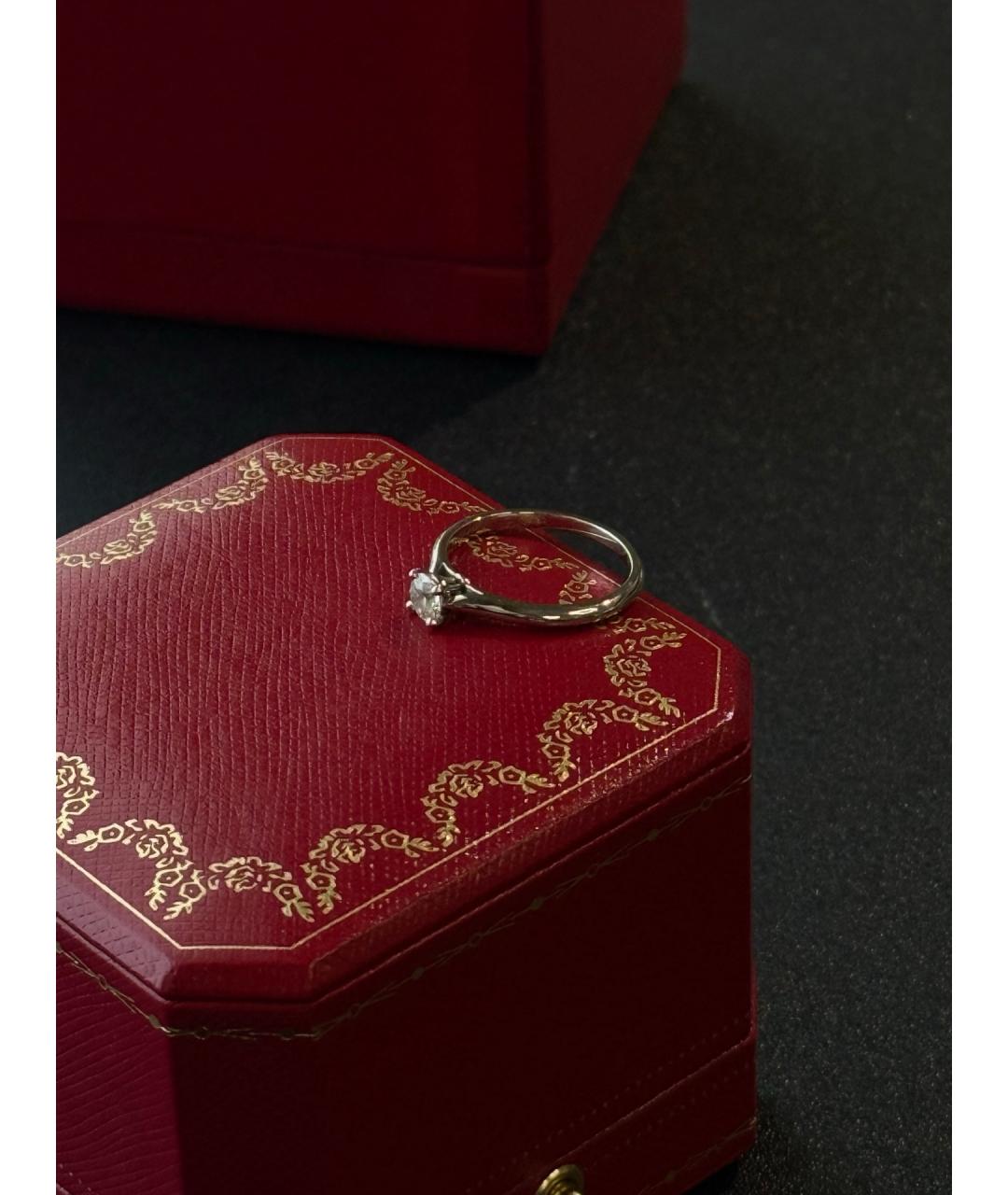 CARTIER Серебряное платиновое кольцо, фото 4