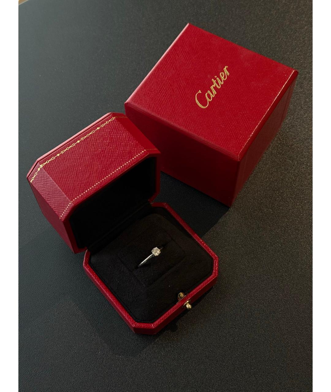 CARTIER Серебряное платиновое кольцо, фото 3