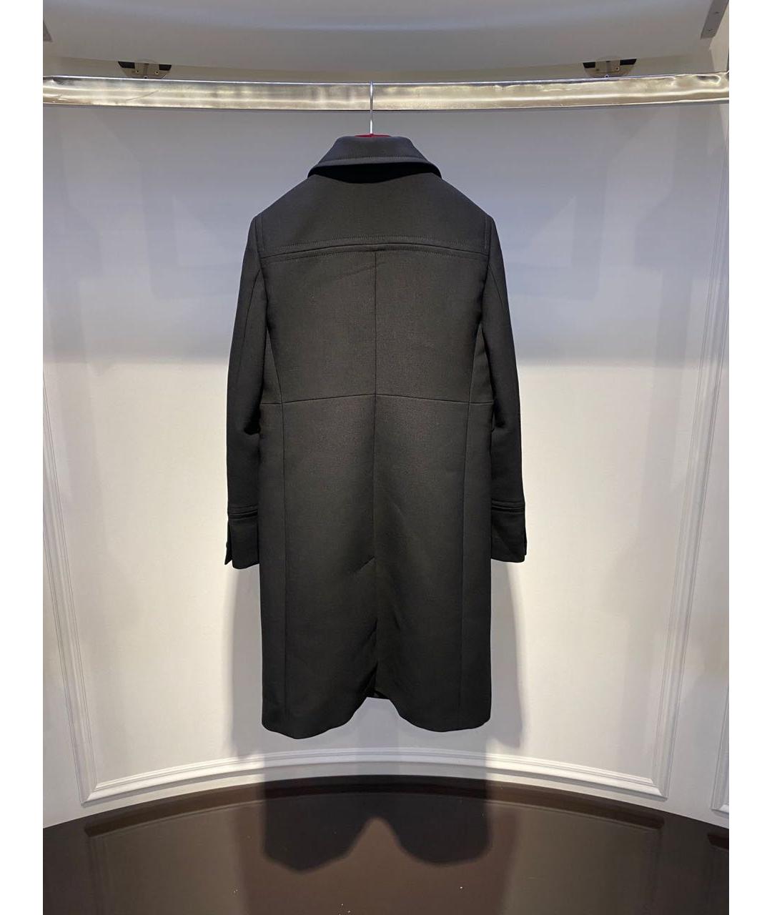 GUCCI Черное шерстяное пальто, фото 3