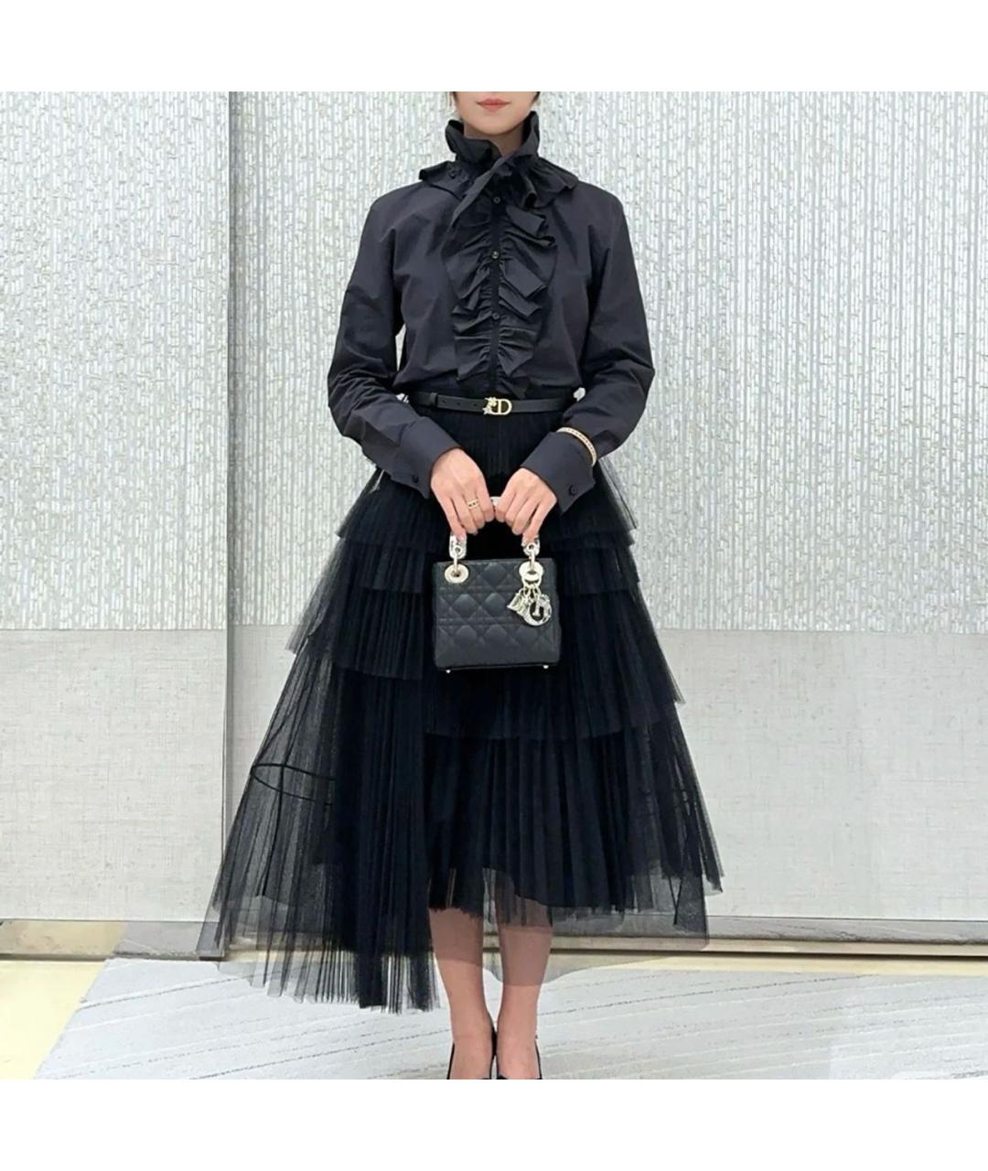 CHRISTIAN DIOR Черная хлопковая рубашка, фото 5