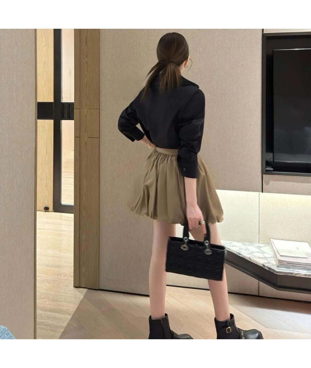 CHRISTIAN DIOR Черная хлопковая рубашка, фото 4