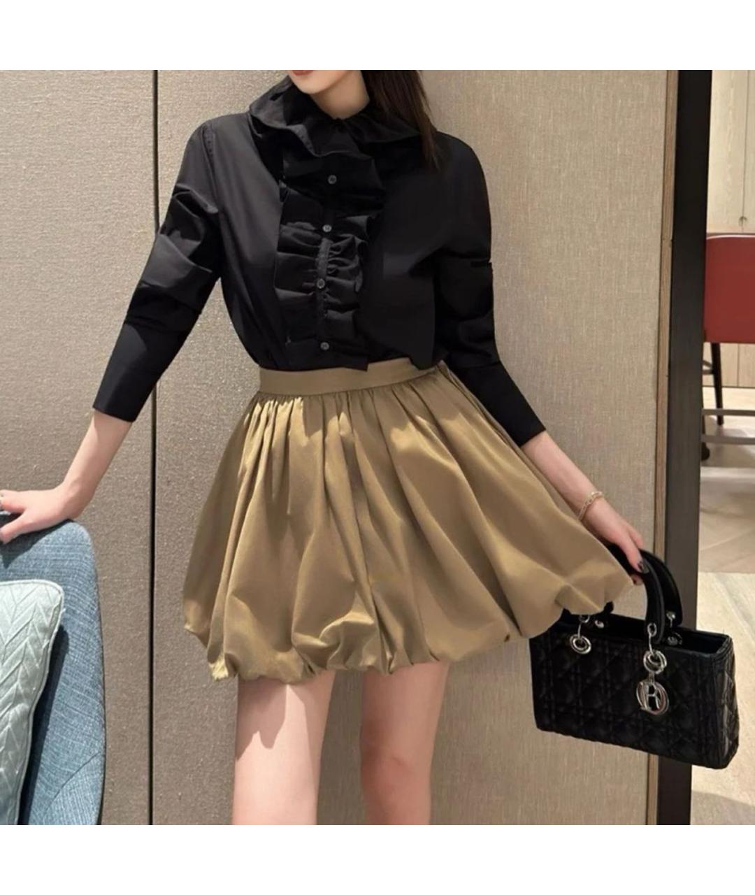 CHRISTIAN DIOR Черная хлопковая рубашка, фото 3