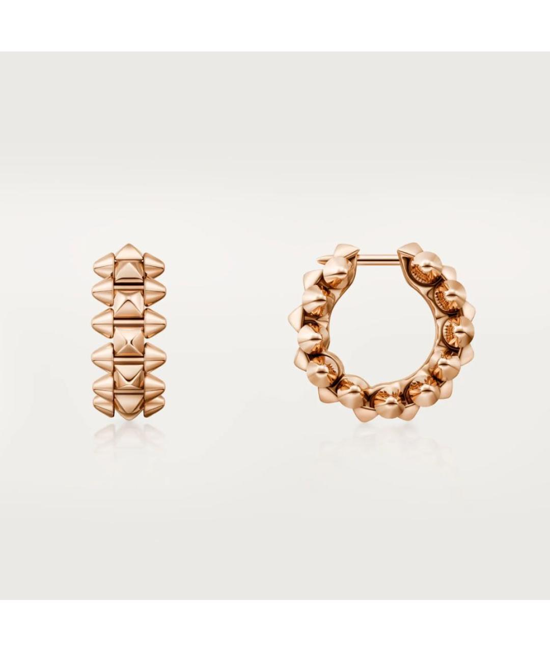 CARTIER Золотые серьги из розового золота, фото 2