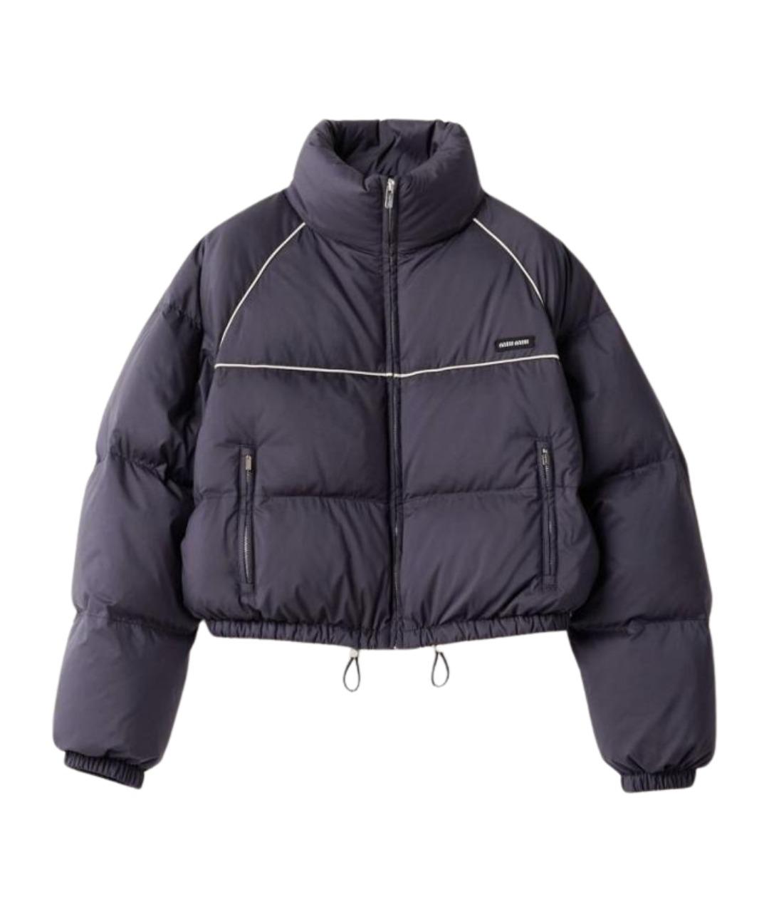 MIU MIU Темно-синий пуховик, фото 1