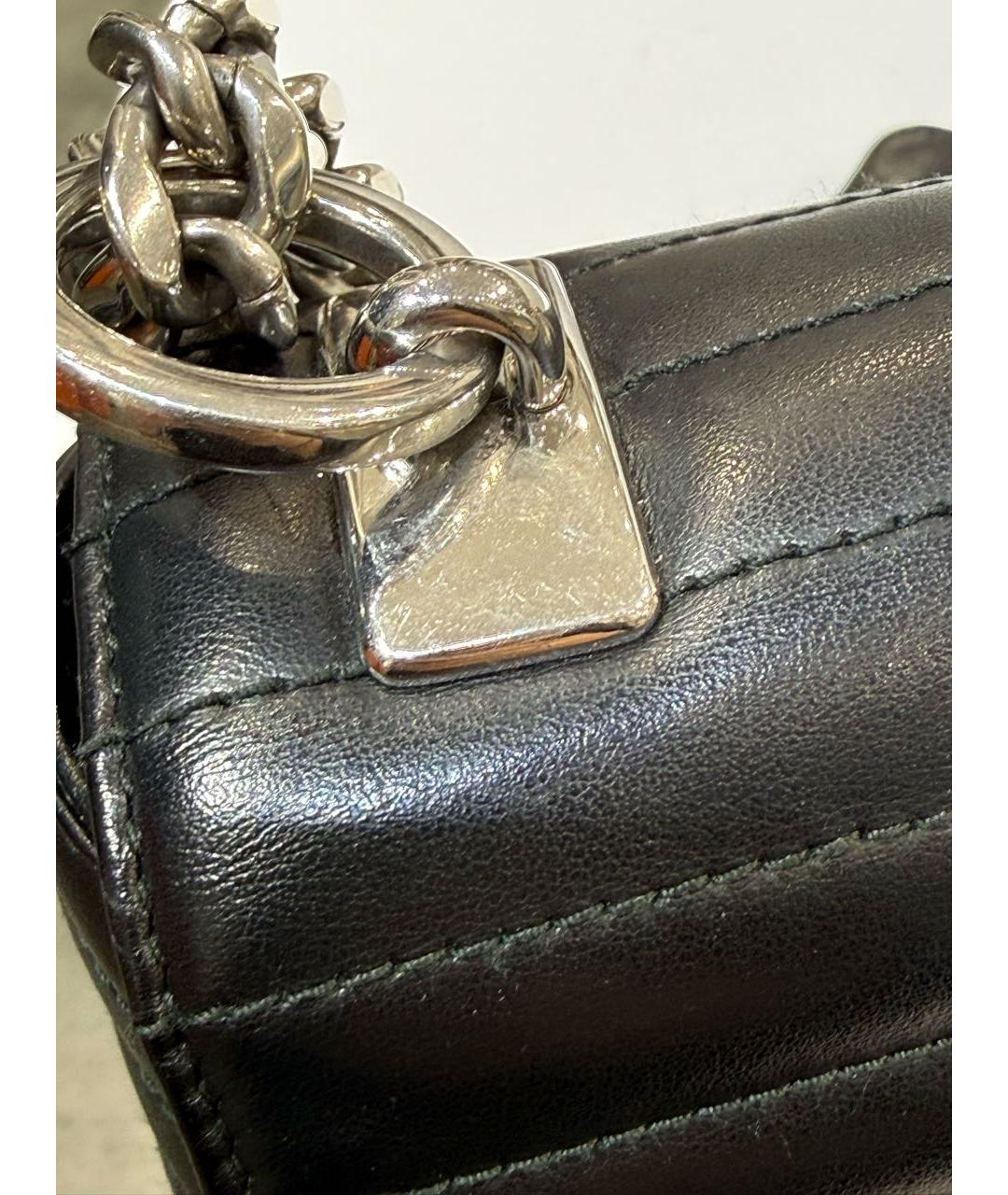 PRADA Черная кожаная сумка через плечо, фото 6