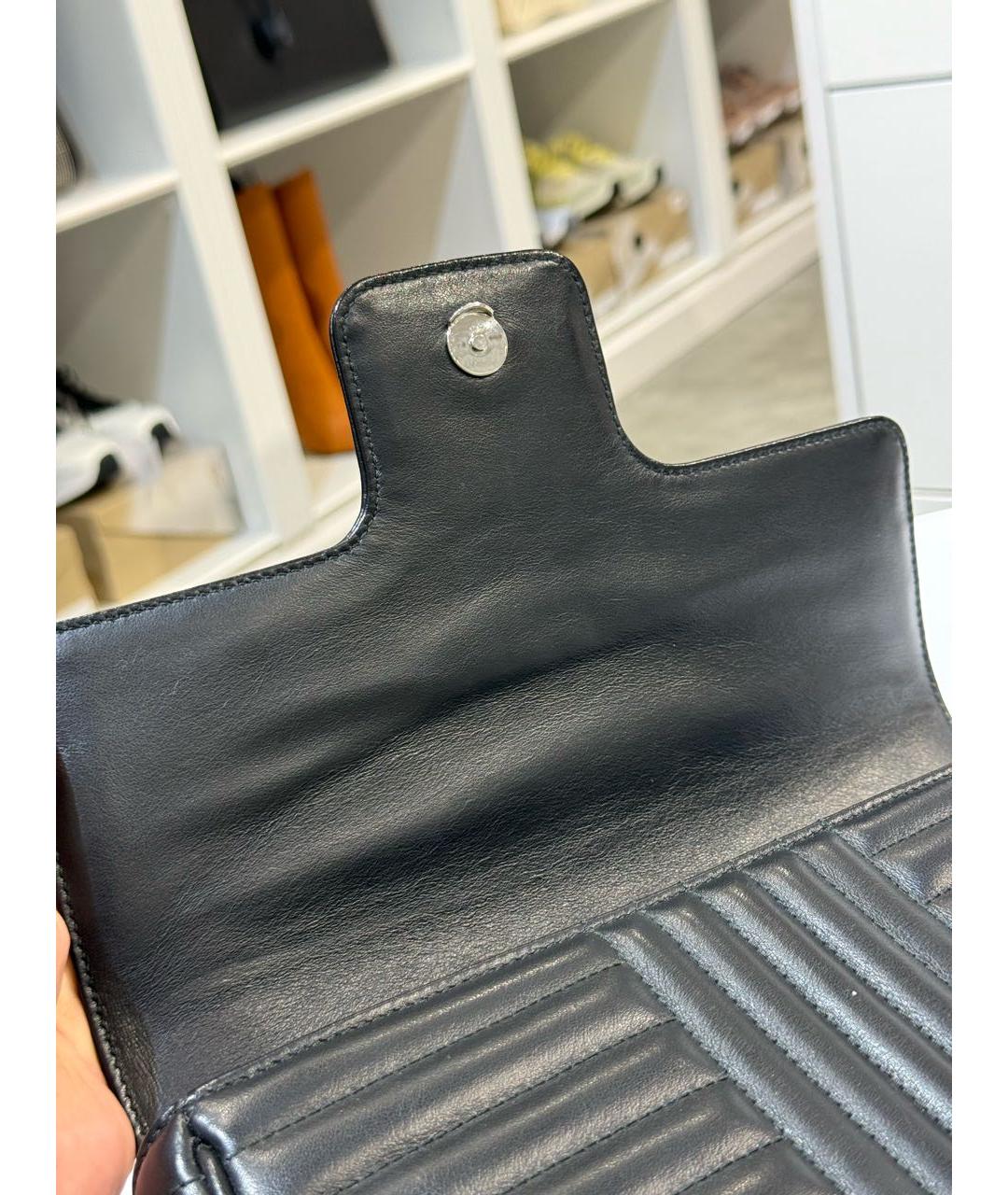 PRADA Черная кожаная сумка через плечо, фото 5
