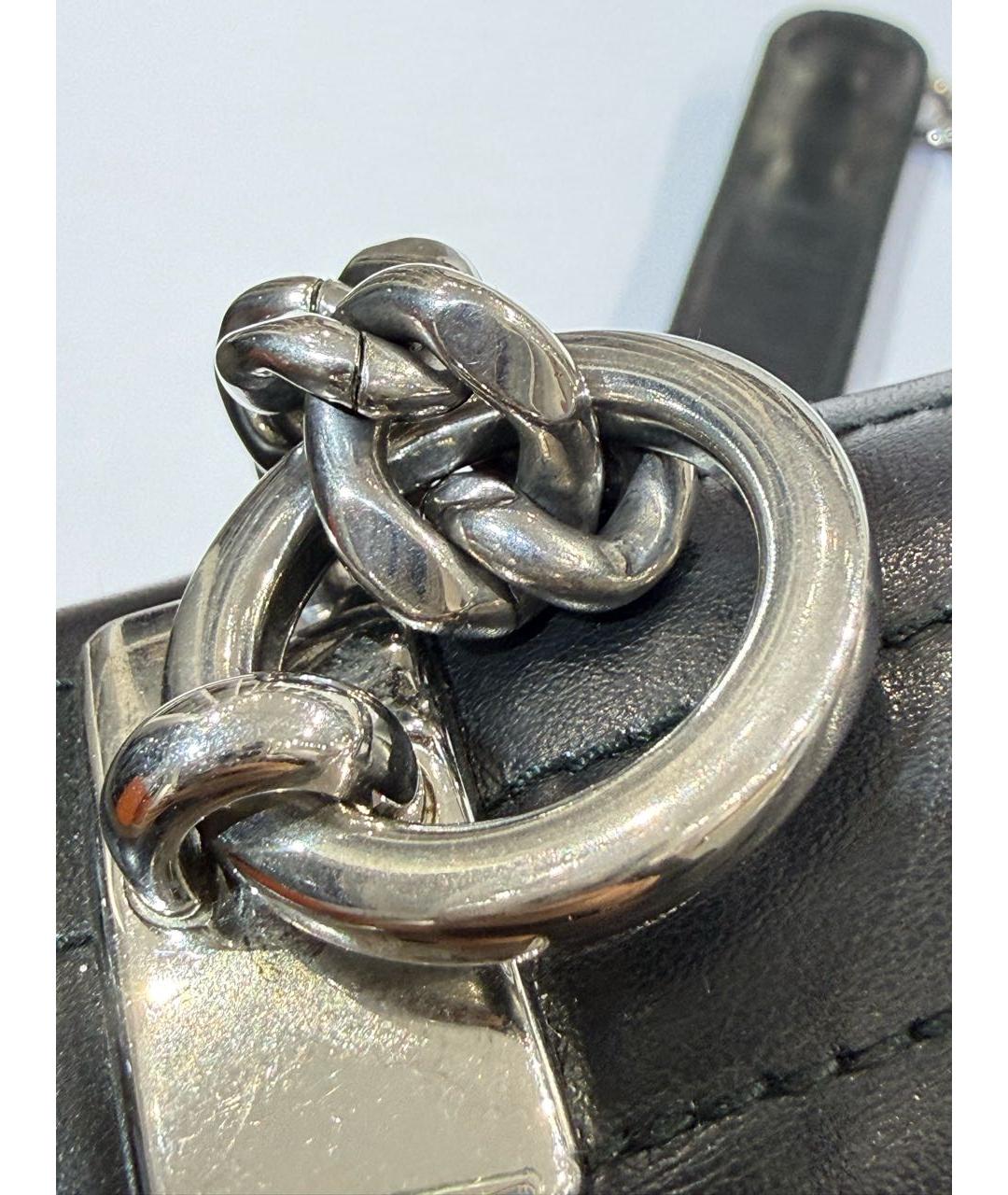 PRADA Черная кожаная сумка через плечо, фото 7