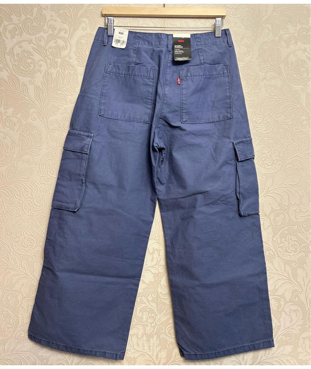 LEVI'S Синие хлопковые брюки широкие, фото 2