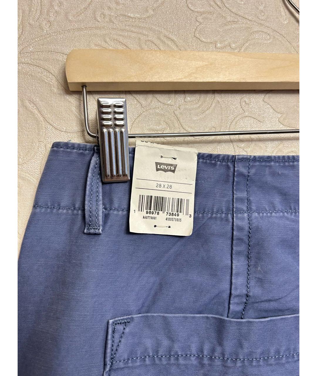 LEVI'S Синие хлопковые брюки широкие, фото 5