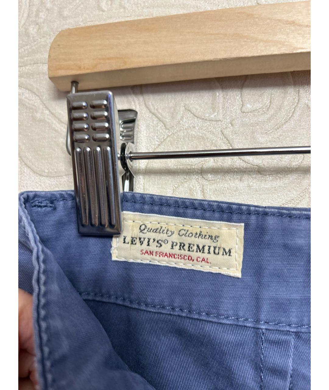 LEVI'S Синие хлопковые брюки широкие, фото 4
