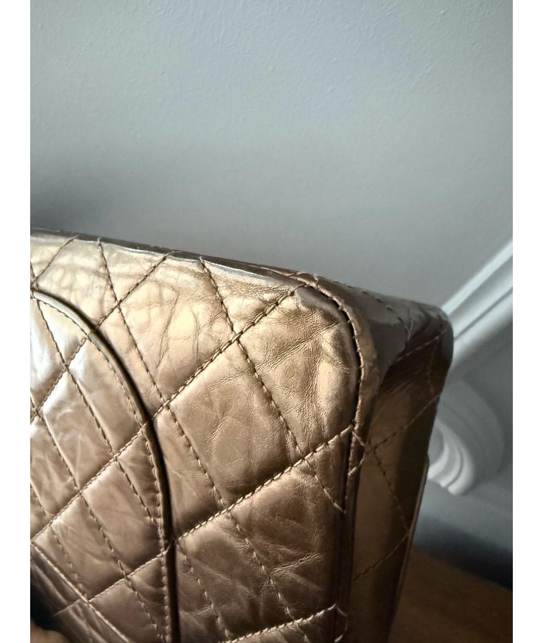 CHANEL Коричневая кожаная сумка через плечо, фото 6