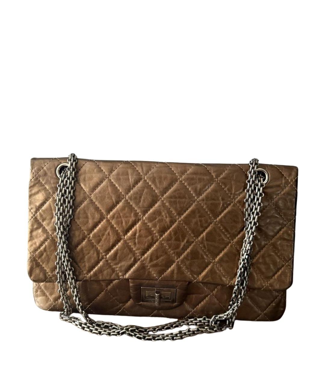 CHANEL Коричневая кожаная сумка через плечо, фото 1