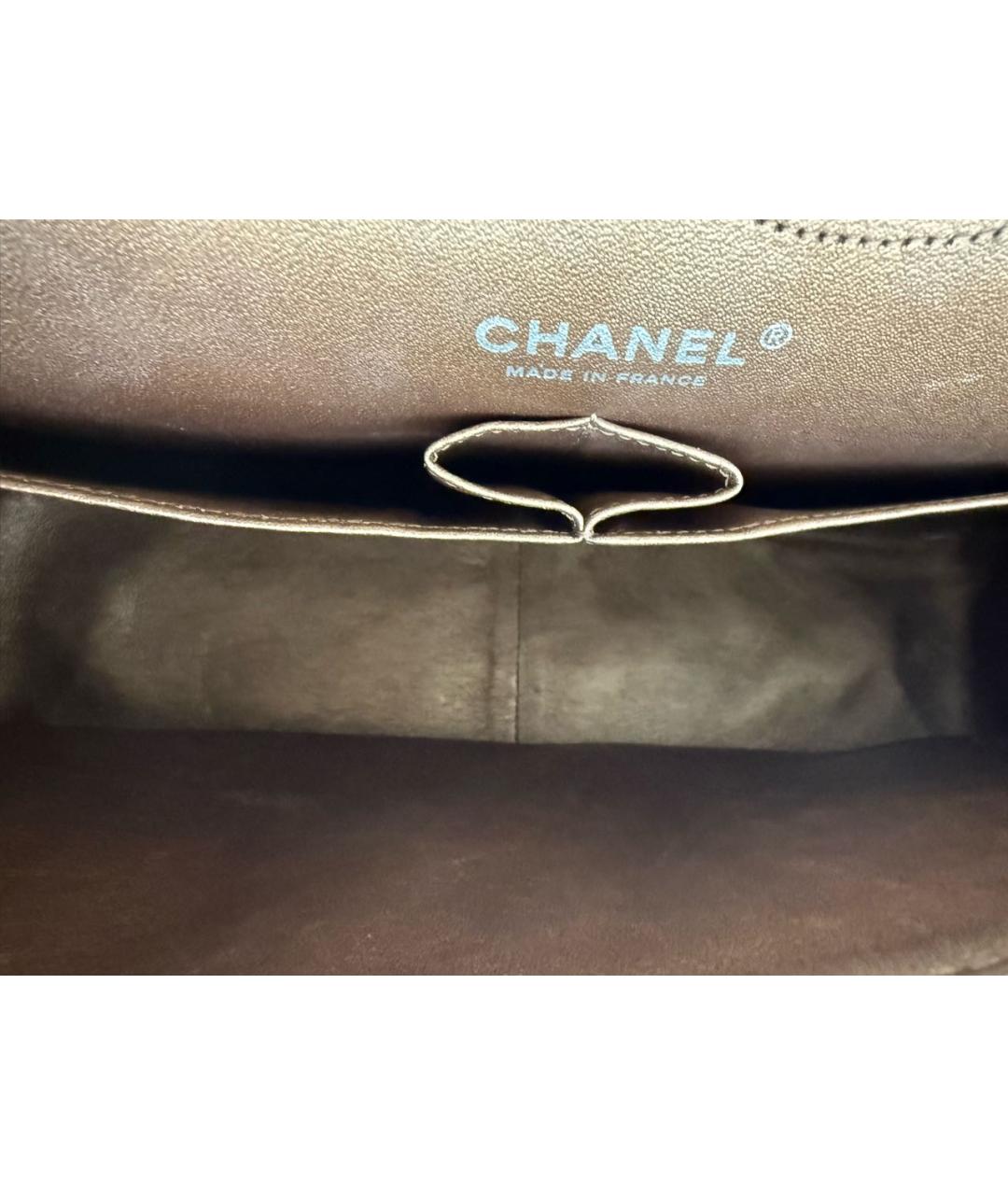 CHANEL Коричневая кожаная сумка через плечо, фото 3