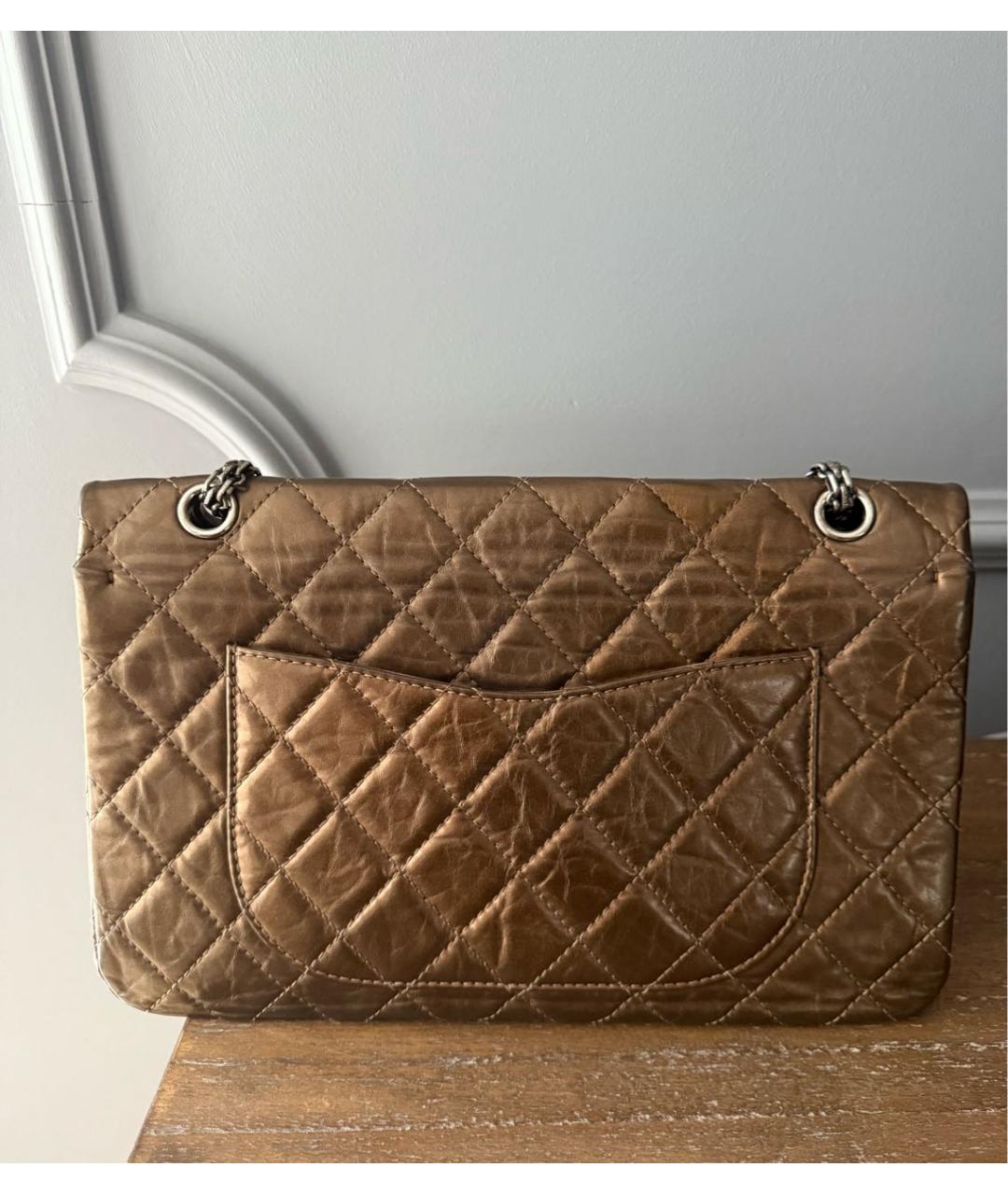 CHANEL Коричневая кожаная сумка через плечо, фото 2