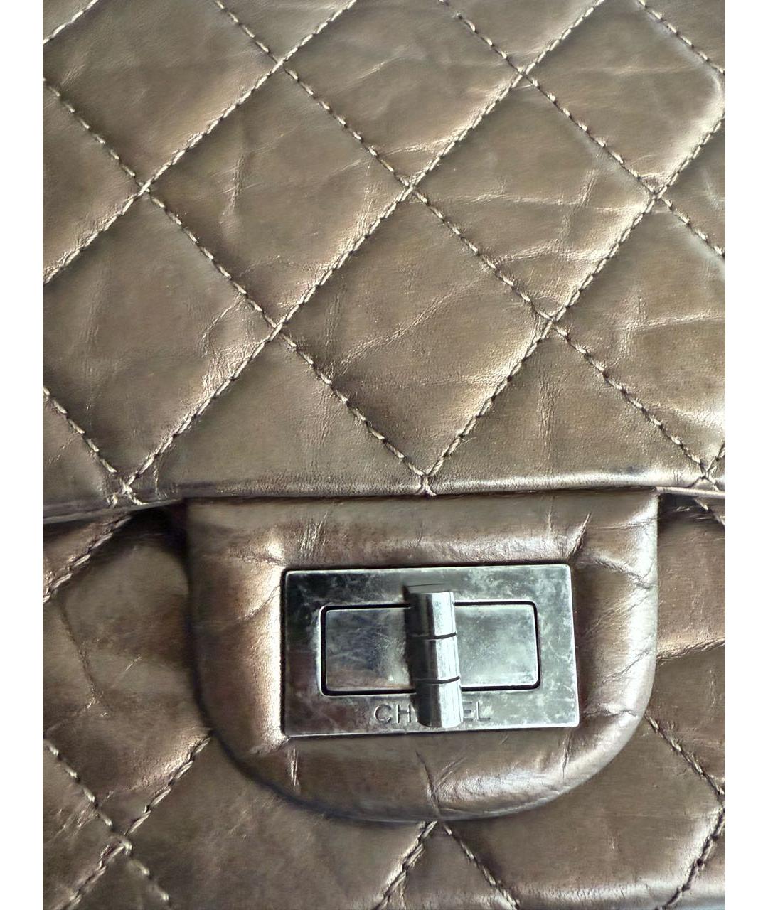 CHANEL Коричневая кожаная сумка через плечо, фото 8