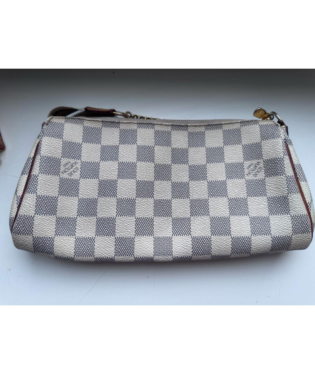 LOUIS VUITTON Белая кожаная сумка через плечо, фото 3