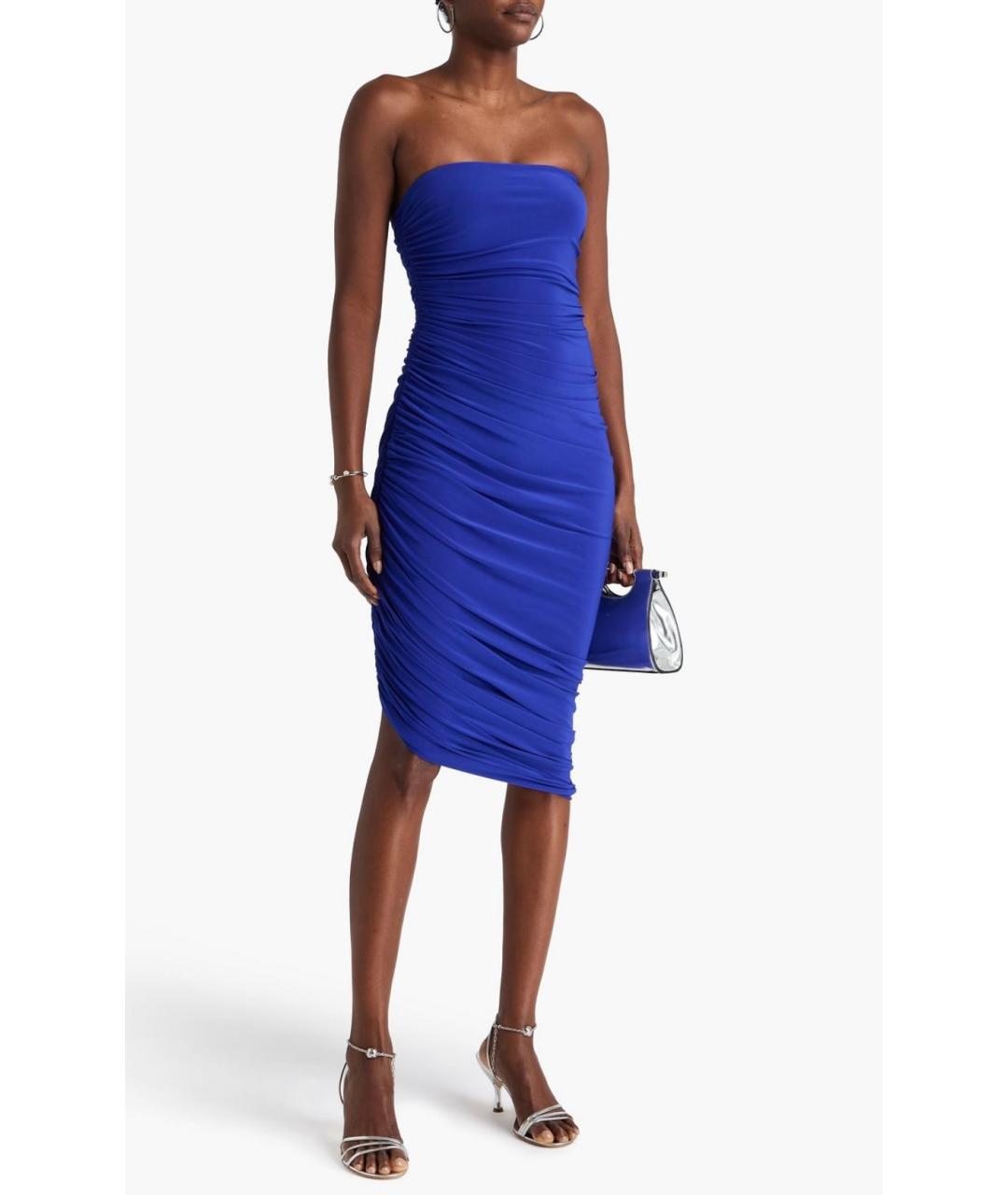 NORMA KAMALI Синее коктейльное платье, фото 2