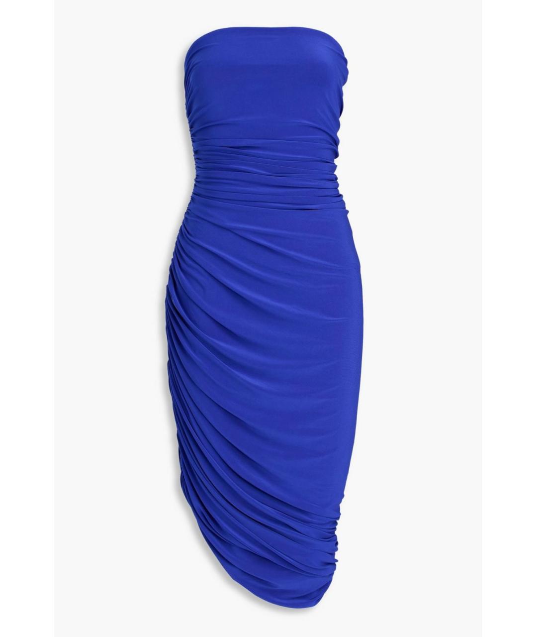 NORMA KAMALI Синее коктейльное платье, фото 4